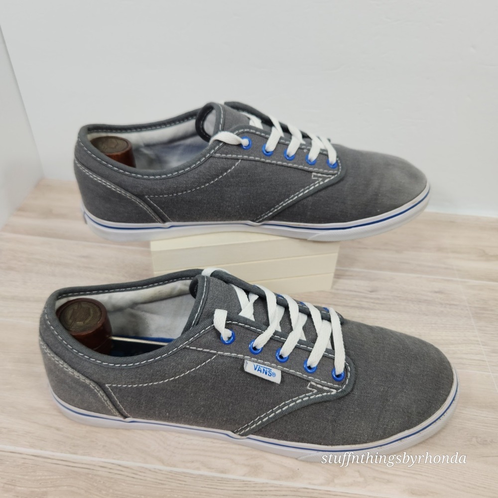 Vans Gray Lace Up Sneakers/Trainers, US Size Women's 7, Canvas Great‎ Condition! - Picture 4 of 9